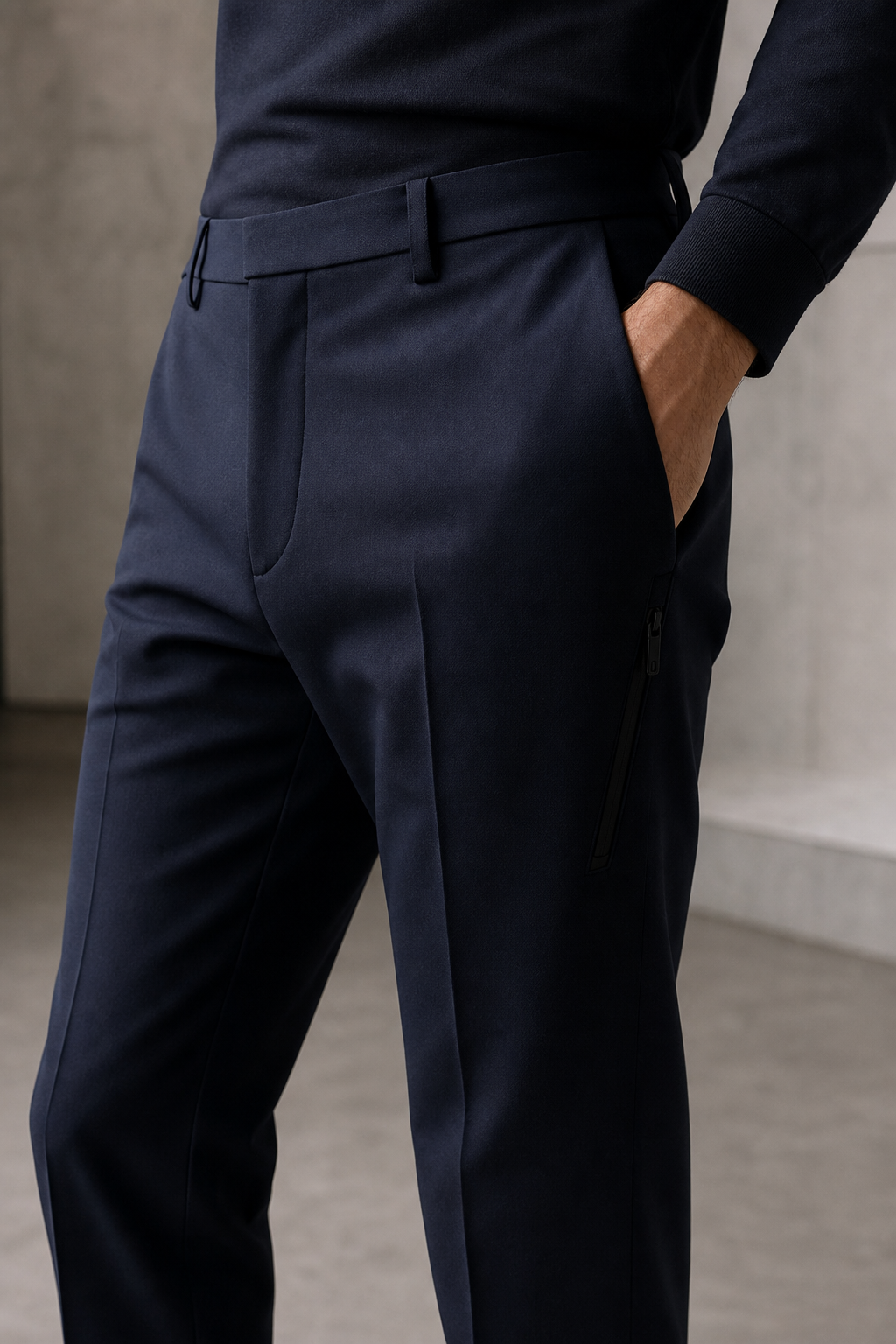 Tech tailored trousers